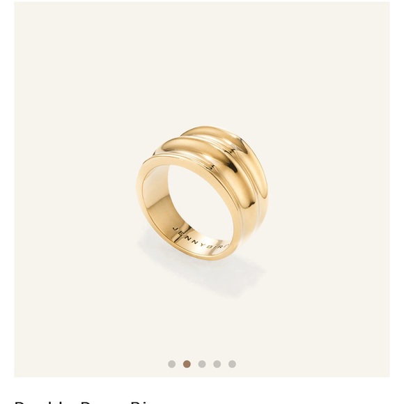 Jenny Bird Jewelry - Jenny Bird - Double Dune Ring - Gold - Size 6